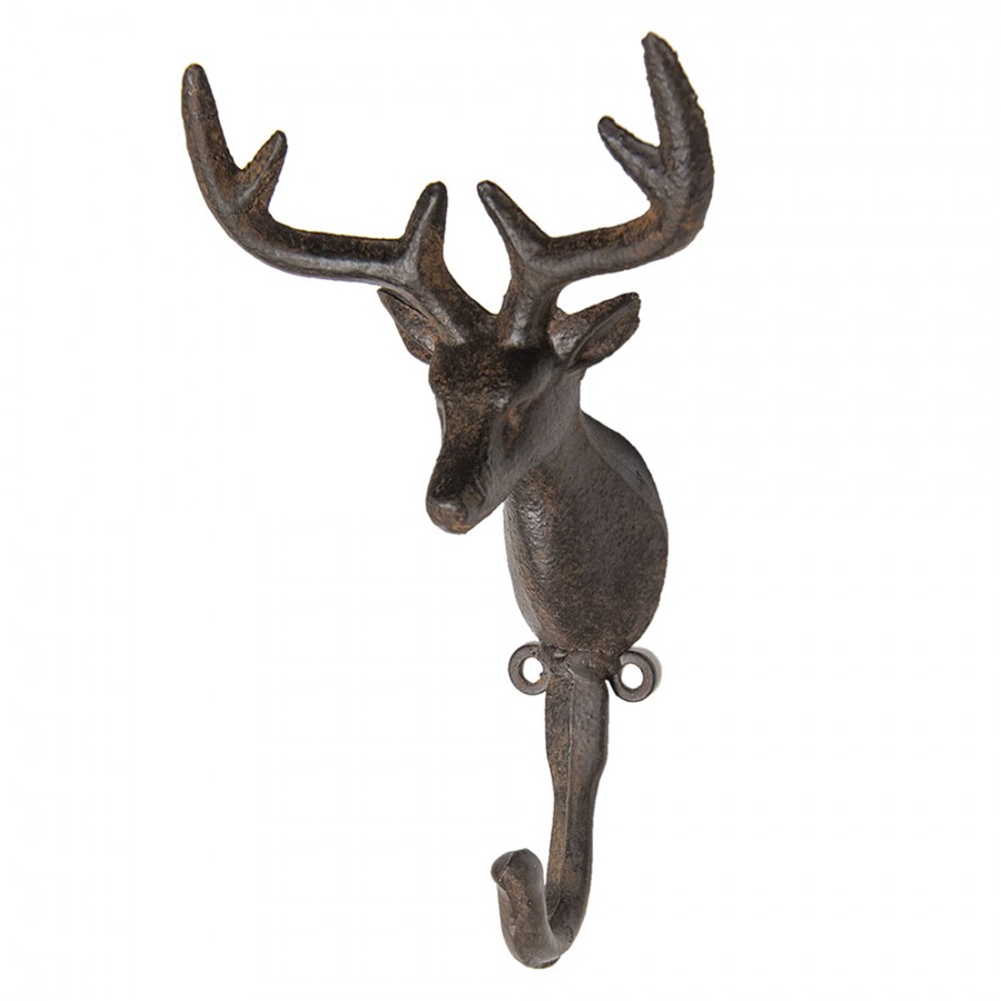 Wall Mount Coat Hooks Set of 2 Decorative Metal Wall Hooks Giraffe & Deer  a/u 