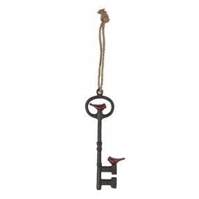 26Y3911 Decoratie sleutel  13x2x33 cm Bruin Ijzer Sleutel