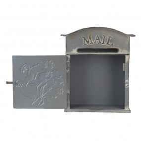 26Y4238 Mailbox 26x10x31 cm Grey Metal Rectangle Wall Mailbox
