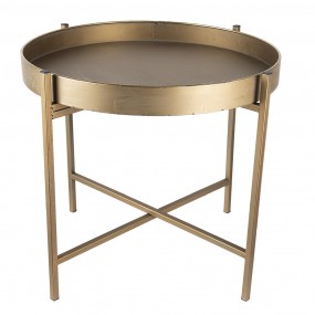 26Y4298 Side Table Ø 52x40 cm Copper colored Metal Round