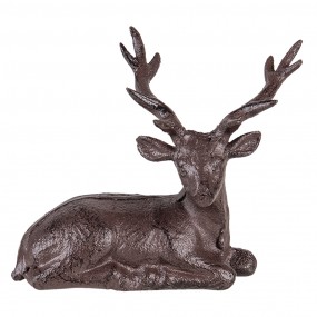 26Y4320 Figurine Deer 15x9x15 cm Brown Iron Christmas Decoration