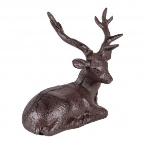 26Y4320 Figurine Deer 15x9x15 cm Brown Iron Christmas Decoration