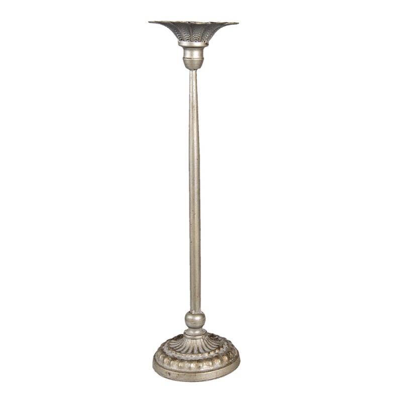 6Y4481L Candle Holder Ø 12*50 cm Silver Iron