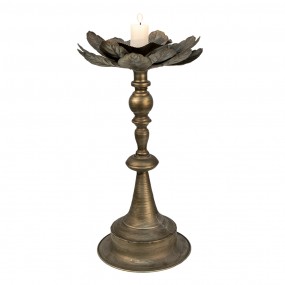 26Y4489 Candle holder Ø 28x50 cm Silver colored Iron Candle Holder