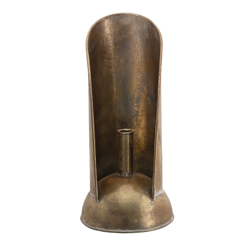 6Y4503 Candle Holder Ø 16*35 cm Copper Metal Round