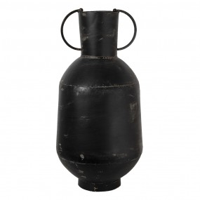 26Y4513 Vase Ø 26x52 cm Black Metal Round Decorative Vase