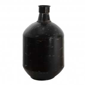 26Y4514 Vase Ø 24x45 cm Black Metal Round Decorative Vase
