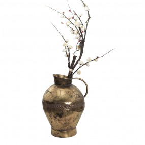 26Y4520 Vase 27x23x34 cm Copper colored Metal Round Decorative Vase