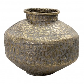 26Y4528 Vase Ø 27x21 cm Gold colored Metal Round Decorative Vase