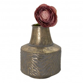 26Y4530 Vase Ø 15x21 cm Couleur cuivre Métal Rond Vase de décoration