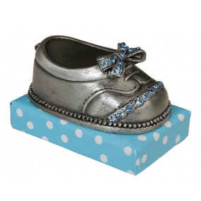 26ZI163BL Tooth Box Shoe 4x6x4 cm Silver colored Iron