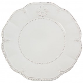 2FRLRP Dinner Plate Ø 28 cm White Ceramic Round Dining Plate
