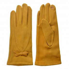 2JZGL0031 Winterhandschuhe 8x24 cm Gelb Polyester Damen Handschuhe