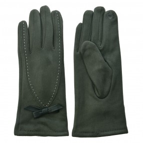 2JZGL0033 Winter Gloves 8x24 cm Green Polyester Women's Gloves