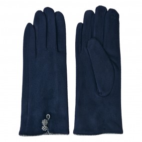 2JZGL0036BL Winterhandschuhe 8x24 cm Blau 100% Polyester Damen Handschuhe