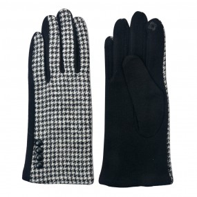 2JZGL0039 Winterhandschuhe 8x24 cm Schwarz 100% Polyester Damen Handschuhe