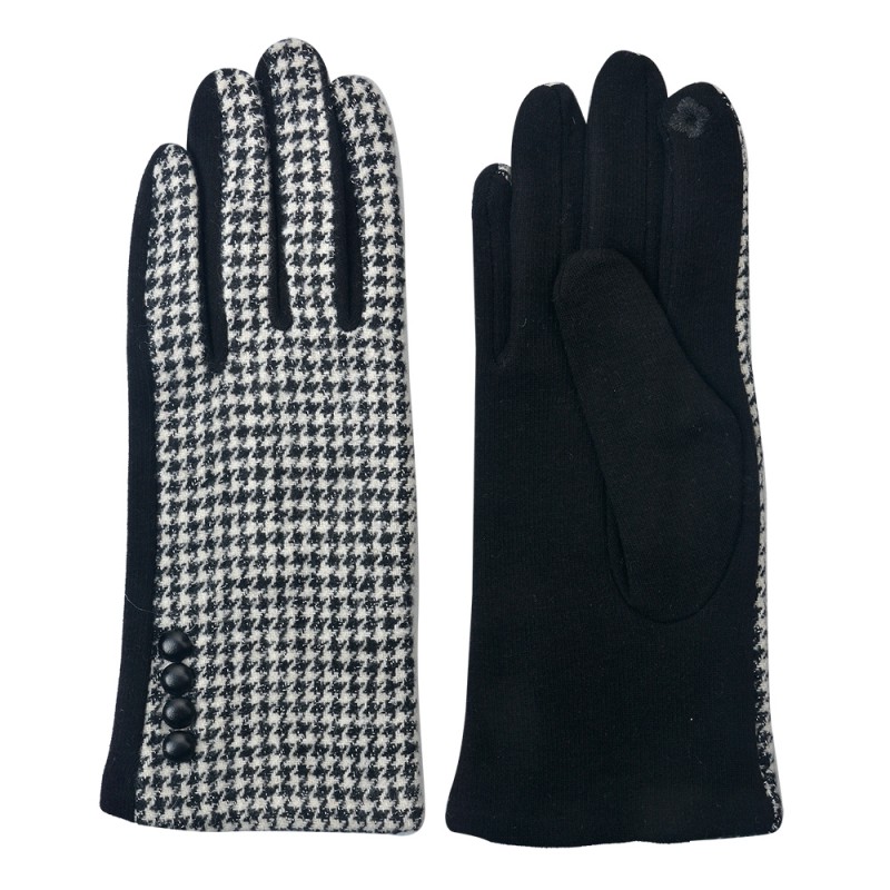 JZGL0039 Winterhandschuhe 8x24 cm Schwarz 100% Polyester Damen Handschuhe