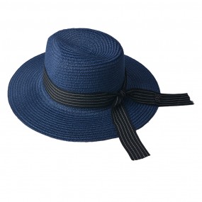 2JZHA0053BL Women's Hat Maat: 55 cm Blue Paper straw Sun Hat