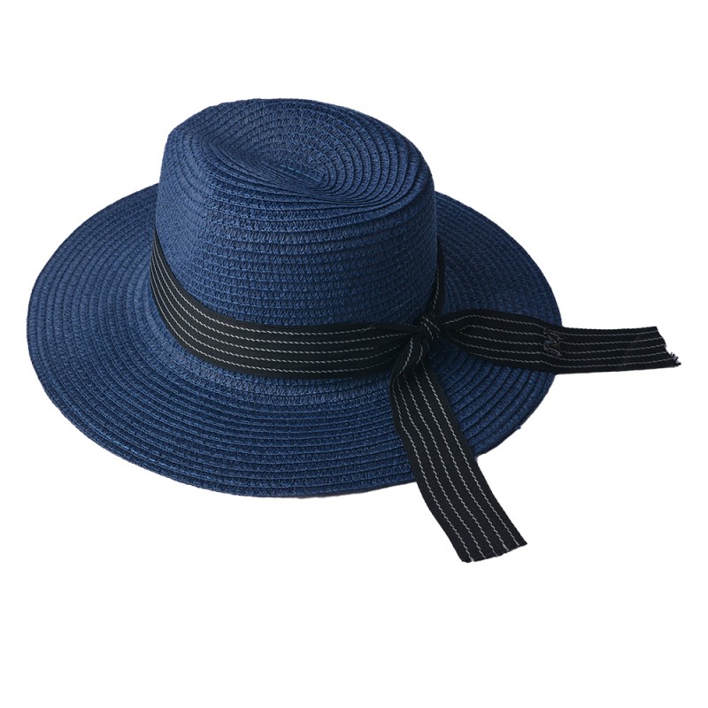 JZHA0053BL Women's Hat Maat: 55 cm Blue Paper straw Sun Hat