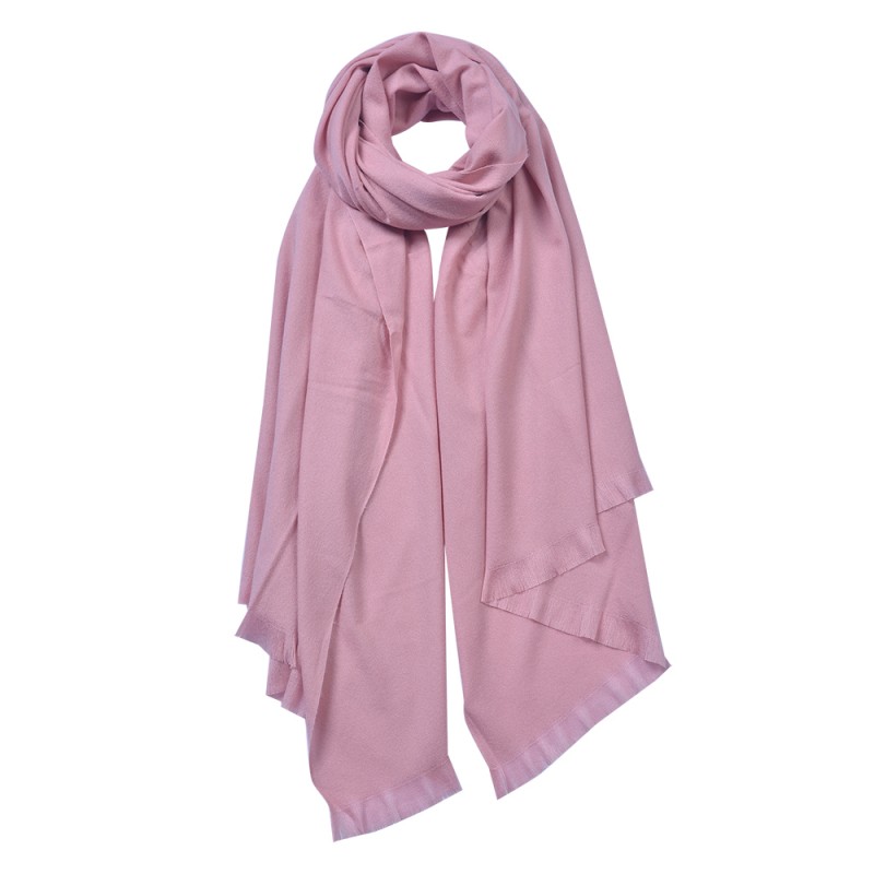 JZSC0611P Winter Scarf Women 70x190 cm Pink Synthetic Winter Shawl