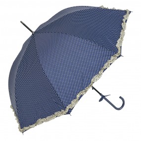 2JZUM0030BL Paraplu Volwassenen  Ø 90 cm Blauw Polyester Stippen Regenscherm