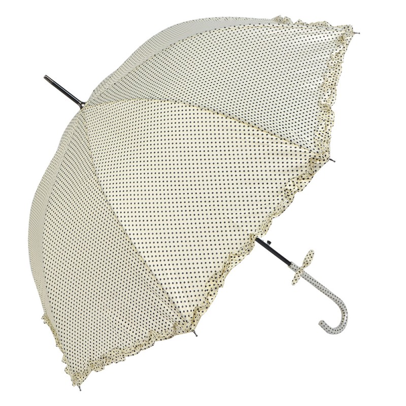JZUM0030N Erwachsenen-Regenschirm Ø 90 cm Beige Polyester Punkte Regenschirm