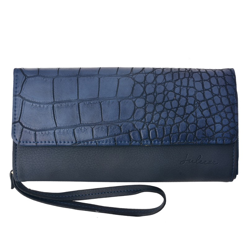 JZWA0049BL Wallet 20x10.5 cm Blue Artificial Leather Rectangle