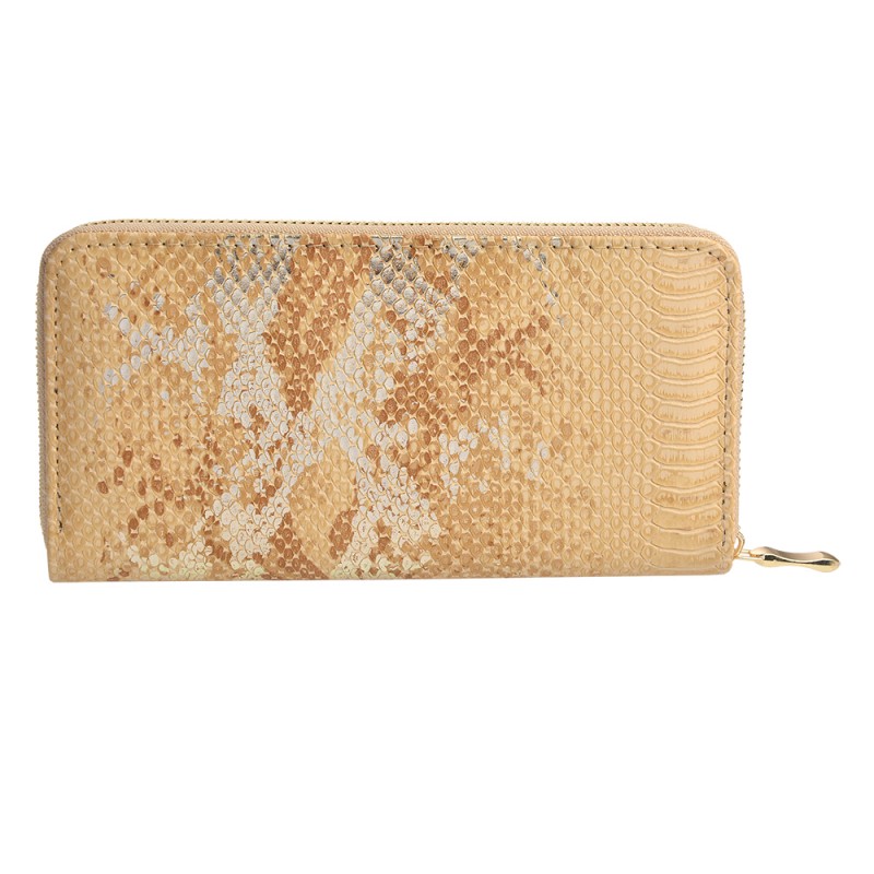 JZWA0090 Wallet 10x19 cm Beige Artificial Leather Rectangle