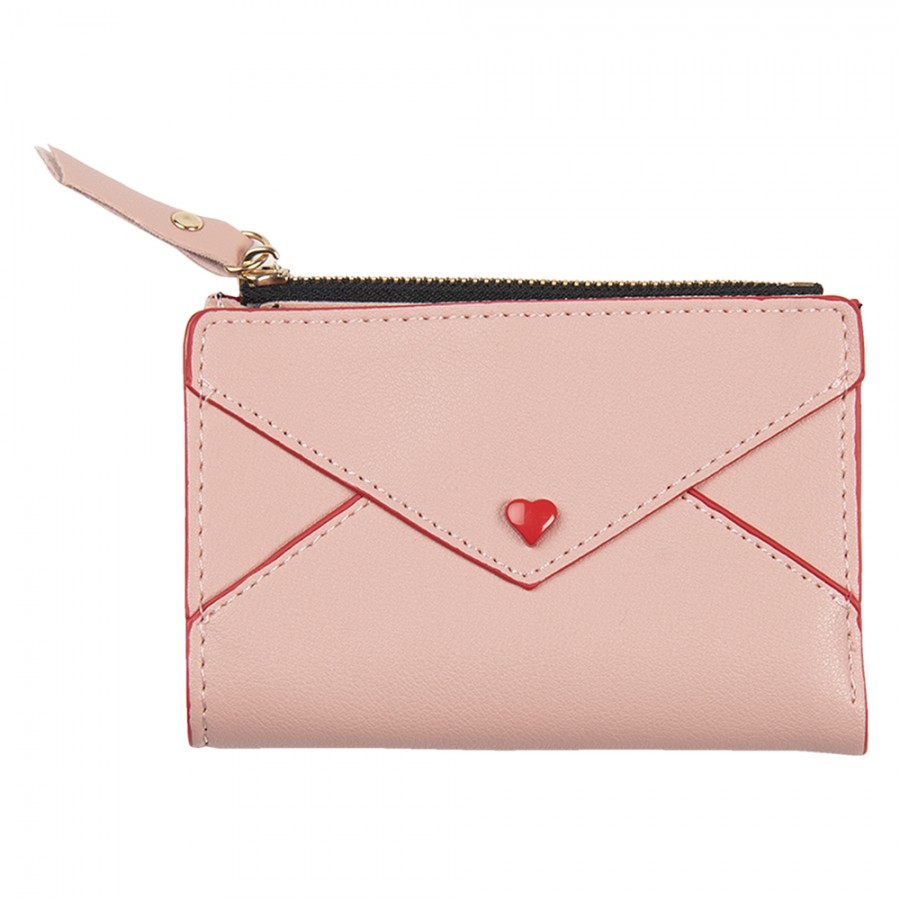 levering aan huis fysiek Eenzaamheid JZWA0117P Wallet 12x9 cm Pink Artificial Leather Rectangle