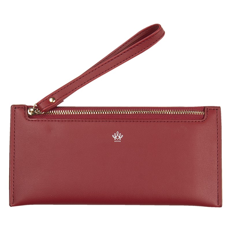 JZWA0118R Brieftasche 21x10 cm Rot Kunstleder Rechteck