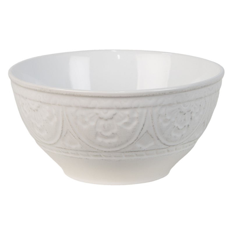 6CEBO0098 Soup Bowl 500 ml White Ceramic Serving Bowl