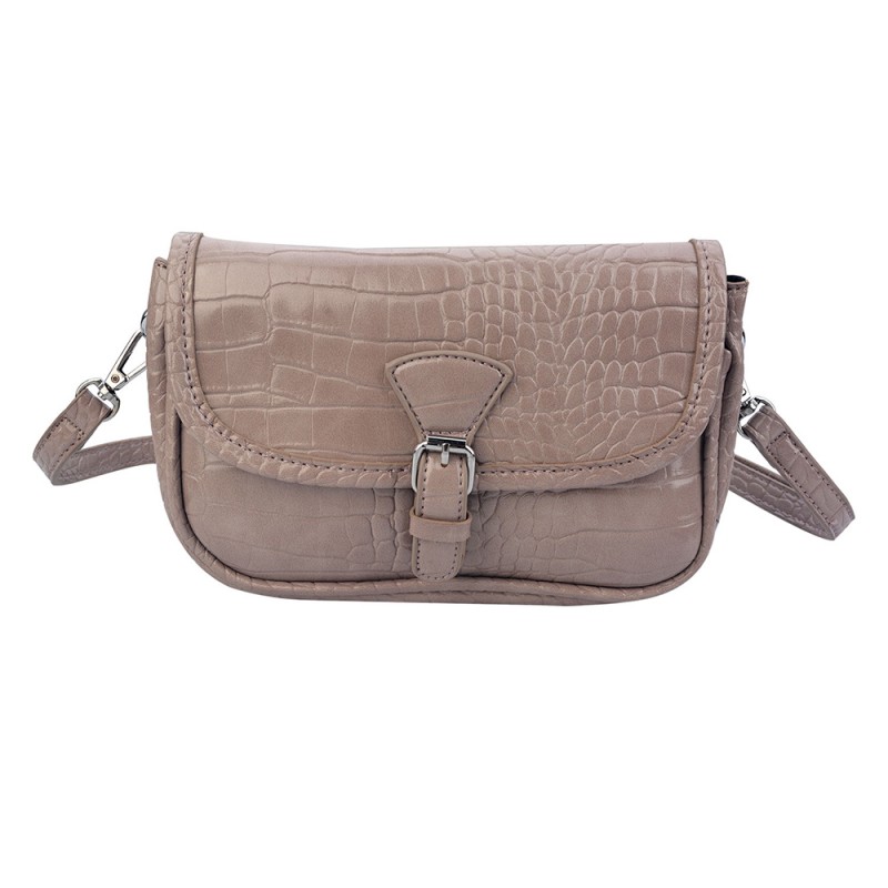 MLBAG0322P Women's Handbag 14x21 cm Beige Plastic Snake Leather Rectangle Bag