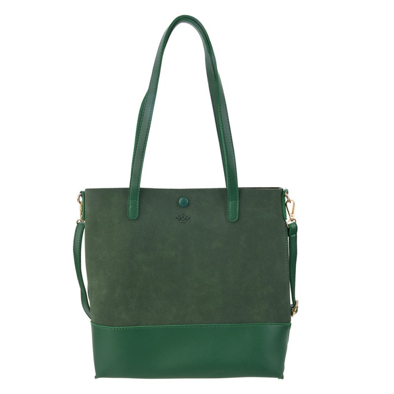 MLBAG0353GR Damenhandtasche 28x30 cm Grün Kunststoff Rechteck Tasche