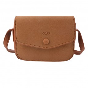 2MLBAG0354CH Damenhandtasche 18x12 cm Braun Kunststoff Rechteck Tasche