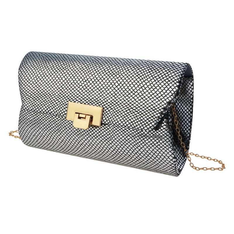 MLBAG0364 Women's Handbag 24x14 cm Silver colored Artificial Leather Rectangle Bag