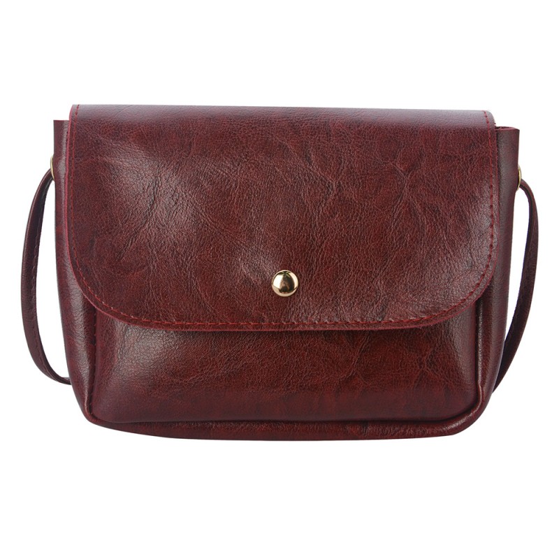 MLBAG0403BU Women's Handbag 17x14 cm Red Artificial Leather Bag