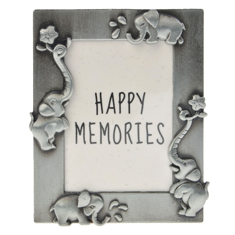 MLFF0008ZI Photo Frame 4x5 cm Silver colored Metal Animals Picture Frame
