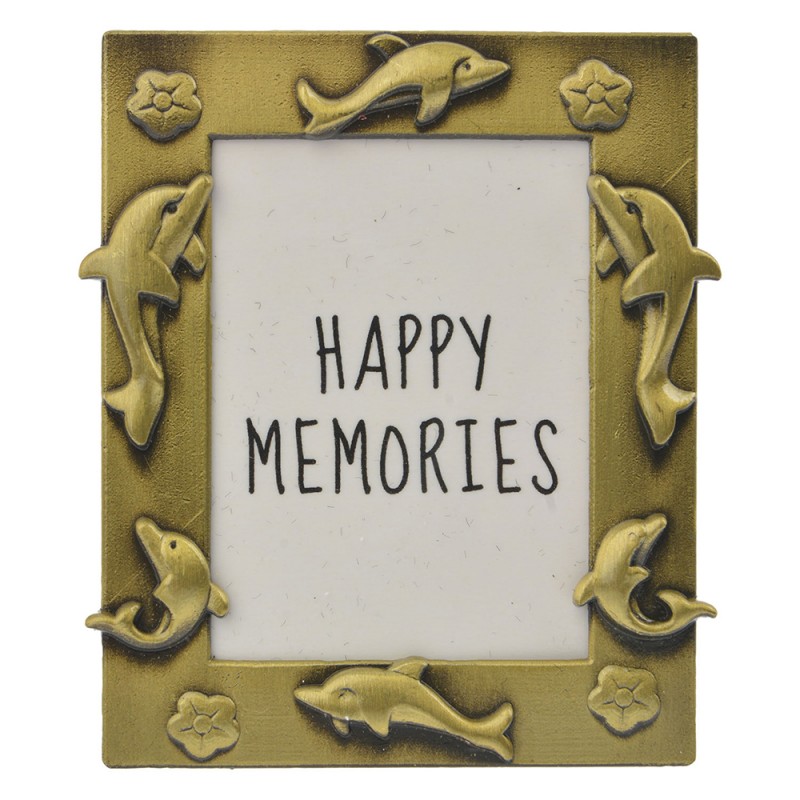 MLFF0009GO Photo Frame 4x5 cm Gold colored Metal Animals Picture Frame