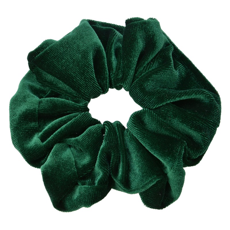 MLHCD0160GR Scrunchie Hair Elastic Green Synthetic Round