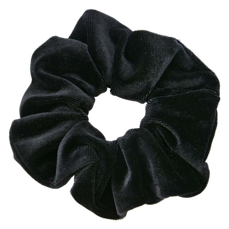 MLHCD0160Z Scrunchie Hair Elastic Black Synthetic Round