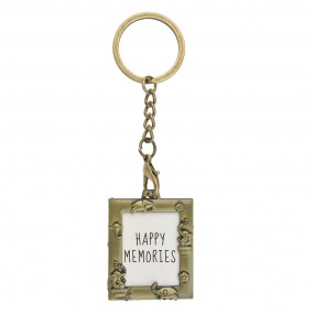 2MLKCF0001GO Schlüsselanhänger mit Foto Goldfarbig Metall Tiere Quadrat Schlüsselanhänger aus Plexiglas