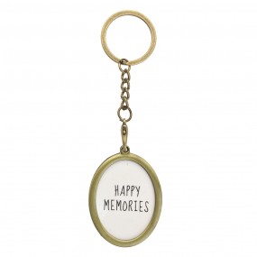 2MLKCF0005GO Schlüsselanhänger mit Foto Goldfarbig Metall Oval Schlüsselanhänger aus Plexiglas