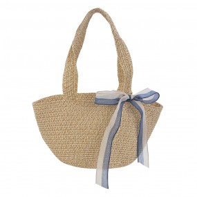 2MLLLBAG0003 Women's Handbag 30x17 cm Beige Paper straw Bag