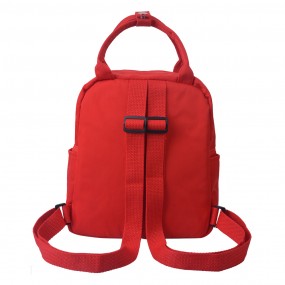 2MLLLBAG0023R Backpack 21x9x23 cm Red Plastic Flower Rucksack