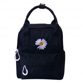 2MLLLBAG0023Z Backpack 21x9x23 cm Black Plastic Flower Rucksack