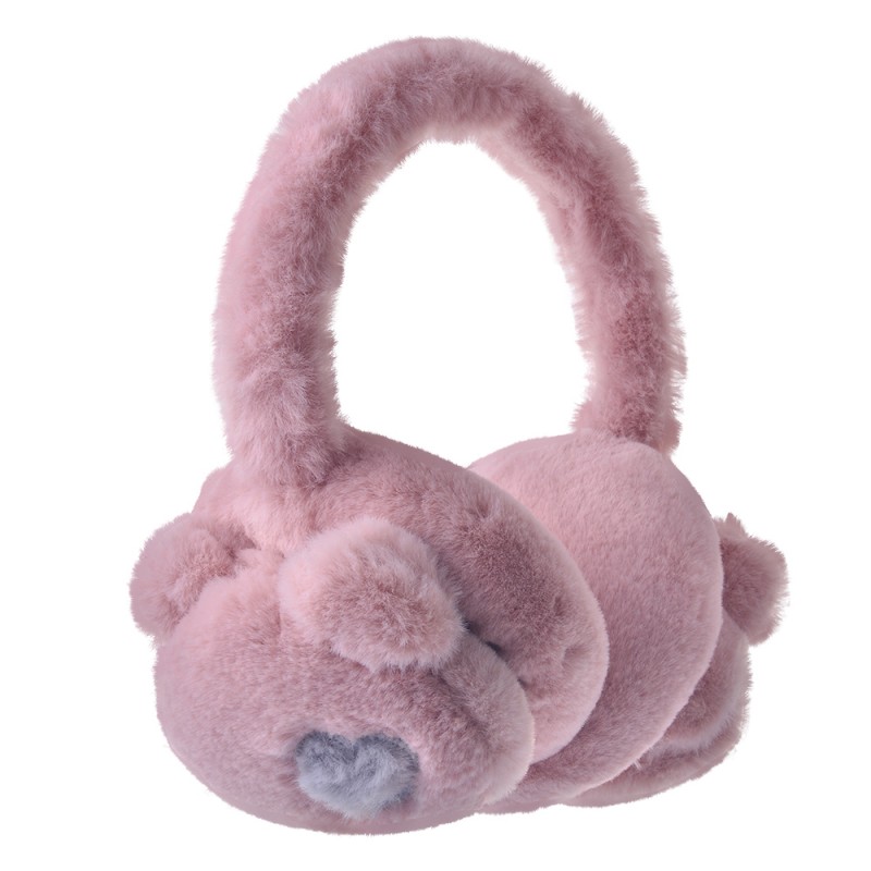 MLLLEW0012DP Kids' Ear Warmers Verstelbaar Pink Polyester Girl's Ear Warmers