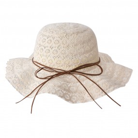 2MLLLHA0001BE Sun Hat for Kids Ø 52 cm Beige Paper straw Round Children's Hat