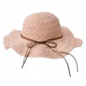 2MLLLHA0001P Sun Hat for Kids Ø 52 cm Pink Paper straw Round Children's Hat