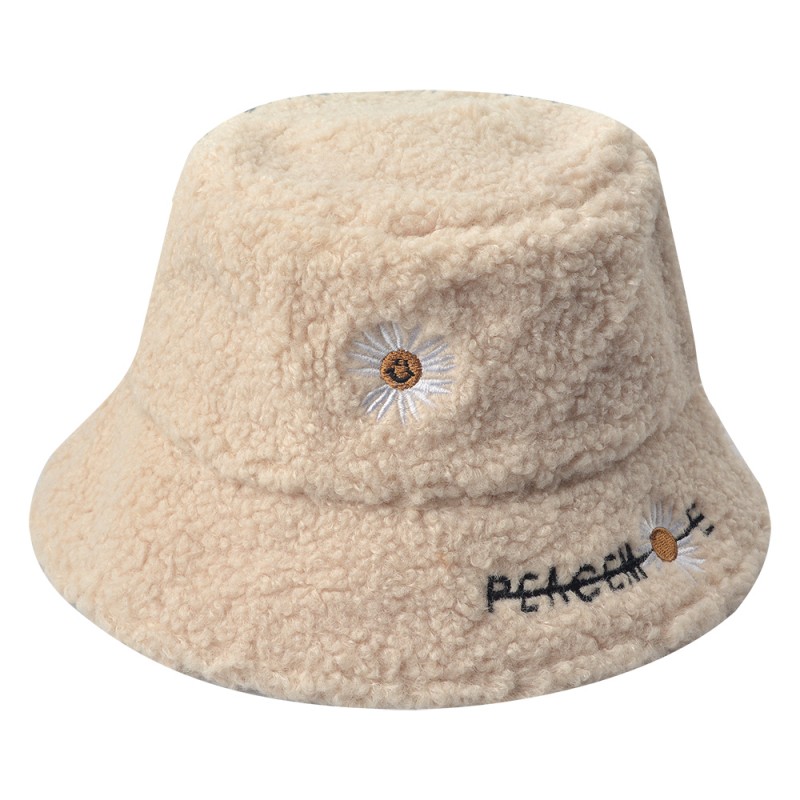 MLLLHA0018BE Children's Hat Beige Synthetic Fisherman's Hat