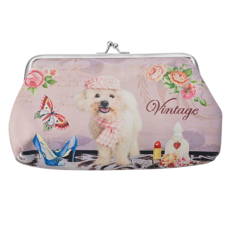 MLSBS0029-05 Brieftasche 18x10 cm Rosa Kunststoff Hund Rechteck